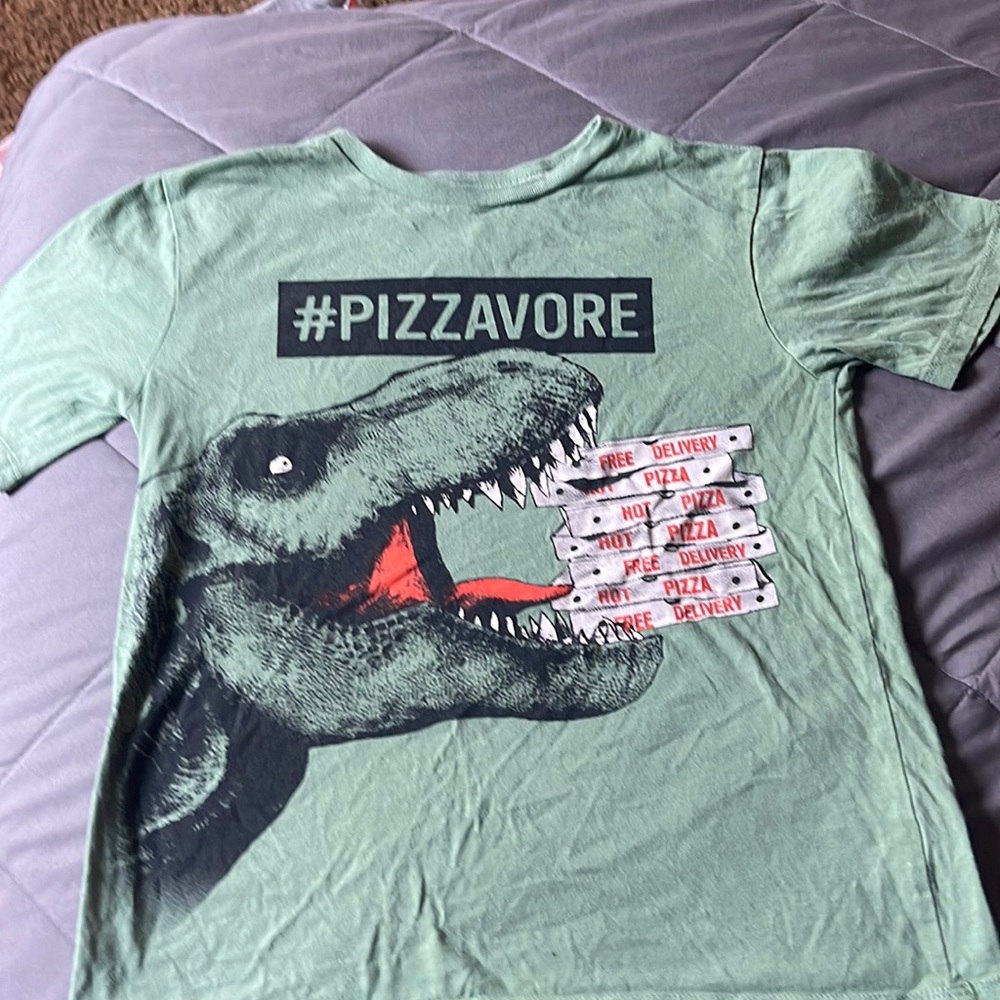 Green Pizza Dino Tee